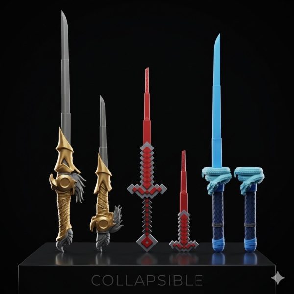 Large Collapsible Swords