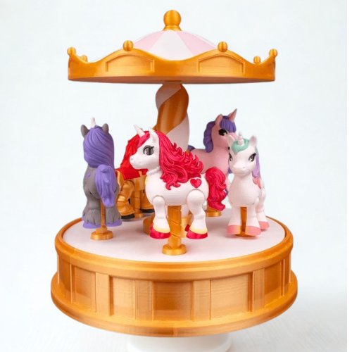 3D Printed Unicorn Carousel
