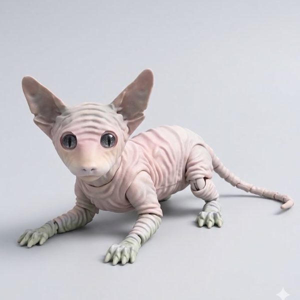 The Ethereal Sphinx: Articulated 3D-Printed Collectible