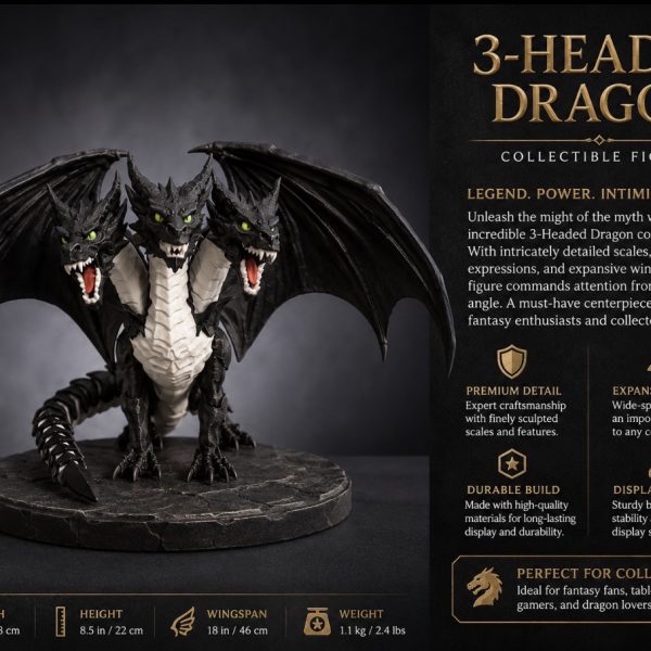3 headed Dragon